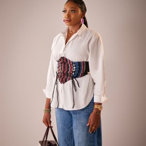 Fàári Aso-oke Corset Belt