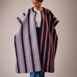 LÉWA Two-Pattern Aso-oke Kimono