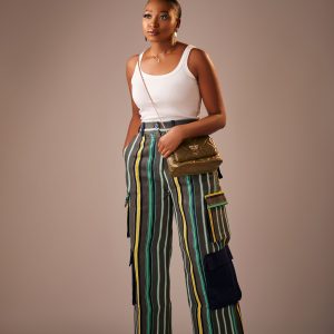 NÁNÁ Aso-oke Cargo Pants