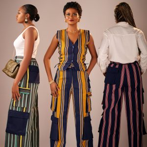 NÁNÁ Aso-oke Cargo Pants