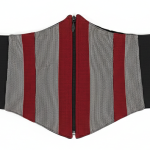 Faari-Aso-oke-Corset-Belt-Extra-Red-Front
