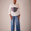 Fàári Aso-oke Corset Belt Special - Lilac - Front