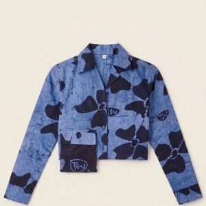 TÁNI Adire Crop Shirt