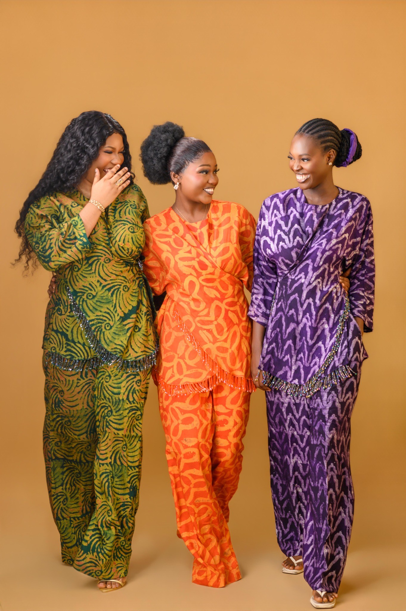 A group of ladies wearing the Vivienne set